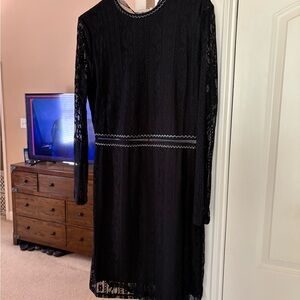 Elegant Black Lace Dress